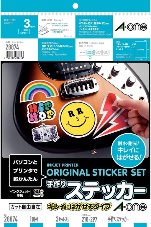 A-One Adesivi fatti a mano, facili da staccare, 3 set 28874 (10 set)