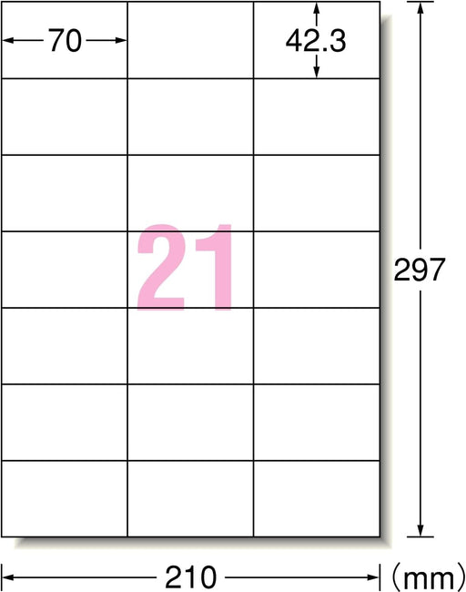 A-One Etichetta adesiva Inkjet 21 pagine 20 fogli 28923 (10 set)