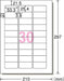 A-One Label Sticker Waterbestendig Glanzend Film Wit 30 zijden 3 vellen 28983 (10 sets)