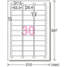 [A-One] 30 multi-printer labels 31260