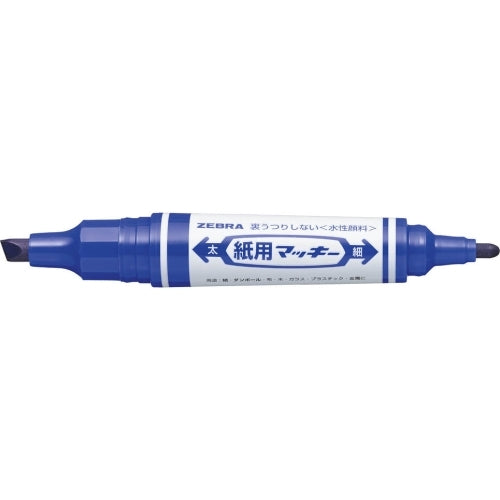 ゼブラ 紙用マッキー 太字＋細字 WYT5-BL 青 4901681522125