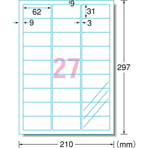 A-One Label Super Impermeabile Tomei 27 30627 (10 set)