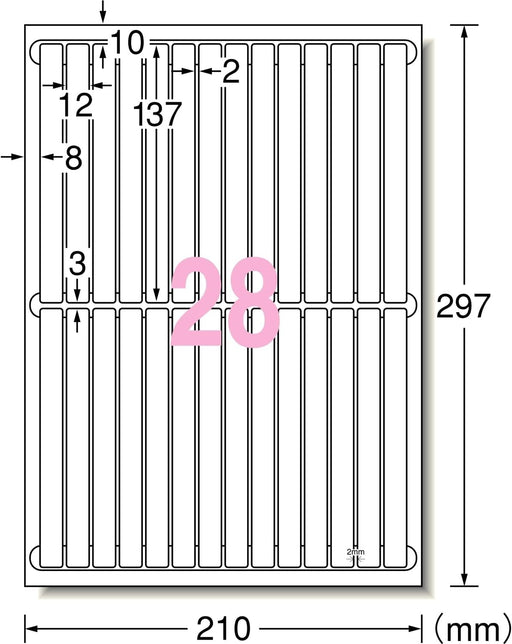L'etichetta adesiva A-One può essere utilizzata con la stampante, può essere rimossa in modo pulito, 28 lati, 10 fogli 31177 (set da 10)