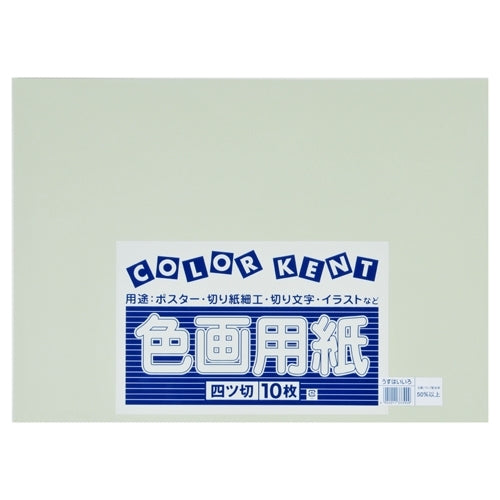大王製紙 再生色画用紙 4ツ切10枚 うすはいいろ 4902011333909
