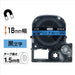 King Jim PRO เทปแม่เหล็กสีน้ำเงินตัวอักษรดำ SJ18B