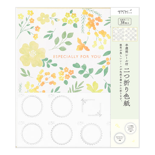 OS Traslucido con adesivi in ​​carta colorata 33260 Midori 33260006 (3 set)