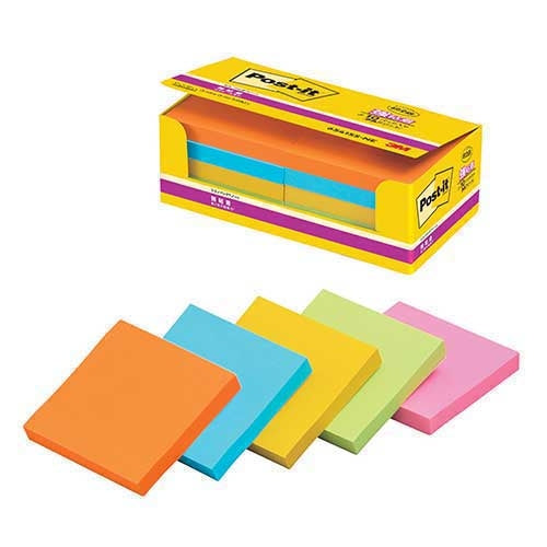 3M Japan Post-it 6541SS-NE Strong Adhesive 75mm x 75mm Mixed Colors