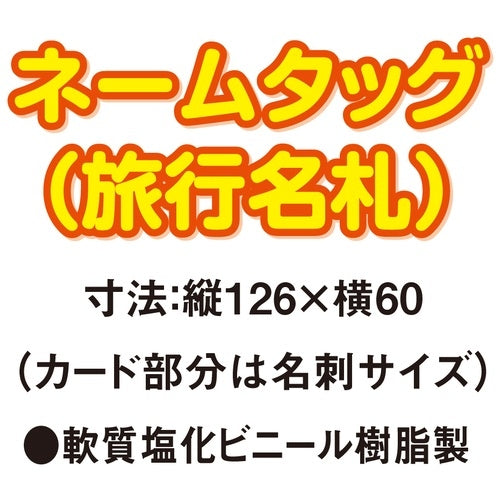 共栄プラスチック ネームタッグ旅行名札5枚入 C-80-5-Cクリア 4963346146107
