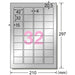 ป้ายป้ายกลางแจ้ง A-One 31052 A4 32ด้าน 5แผ่น 4906186310529