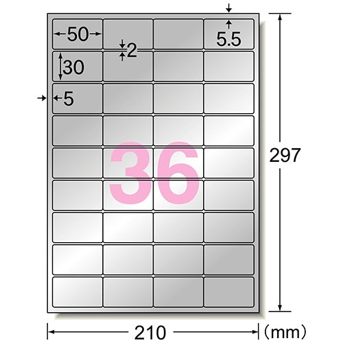 A-satu label tanda luar 31054 36 5 helai A4