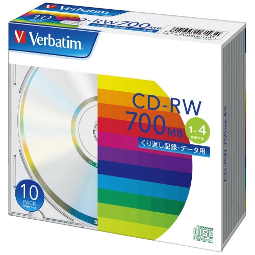 Verbatim ＣＤ－ＲＷ <700MB> SW80QU10V1 10枚 4991348061432