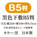 Kyoei Plastic Black Underlay NO.8310 B5 str. 4963346131028