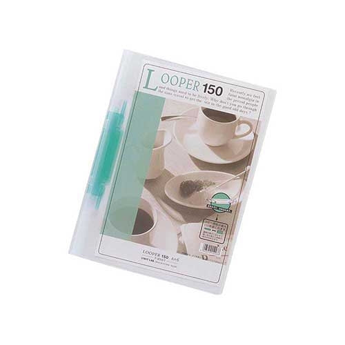 LIHITLAB. ルーパー150ファイル F-3016-7 A4S 緑 4903419150938