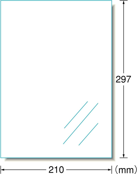 A-One UV-geschnittene transparente Abdeckfolie 6 Blatt 35041 (10 Sets)