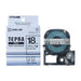 King Jim Tepra PRO Tape SM18X Silber mit schwarzen Buchstaben 18 mm 4971660753017