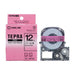 Cinta King Jim PRO Pearl SMP12R Roja con Letras Negras 12mm