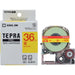 Det er rubrik 36 mm i King Jim Tepra PRO tape SC36YR gul
