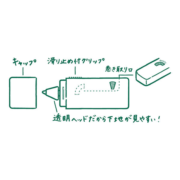 35264006 OS XS修正テープ ピンク 35264 デザインフィル 4902805352642