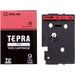 King Jim Tepra TR Tape TC9R Rot mit schwarzen Buchstaben 9 mm