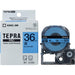إنه lindera مقاس 36 مم في شريط King Jim Tepra PRO SC36B باللون الأزرق