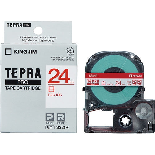 Het is rubriek 24 mm in King Jim Tepra PRO tape SS24R wit
