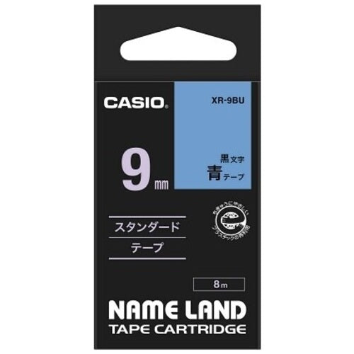 È un nastro per etichette Lindera da 9 mm di CASIO COMPUTER Co., Ltd. XR-9BU blu