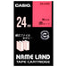 È Lindera 24mm in nastro per etichette CASIO COMPUTER Co., Ltd. XR-24RD rosso