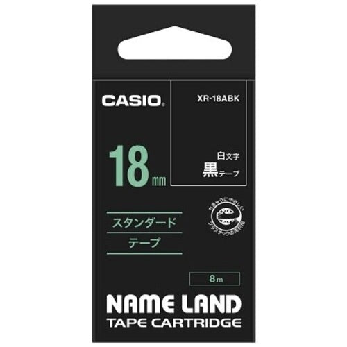 It is Chinese classics character 18mm in CASIO COMPUTER Co., Ltd. label tape XR-18ABK black