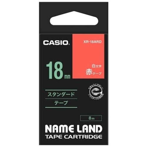 It is Chinese classics character 18mm in CASIO COMPUTER Co., Ltd. label tape XR-18ARD red