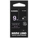 Casio Computer label tape XR-9ABK black, white, 9 mm