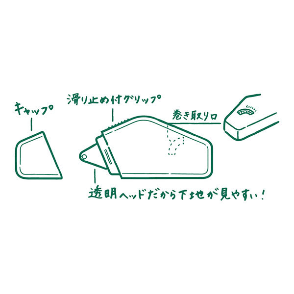 ミドリ ＸＳテープのり白Ａ 35519006　4902805355193（5セット）