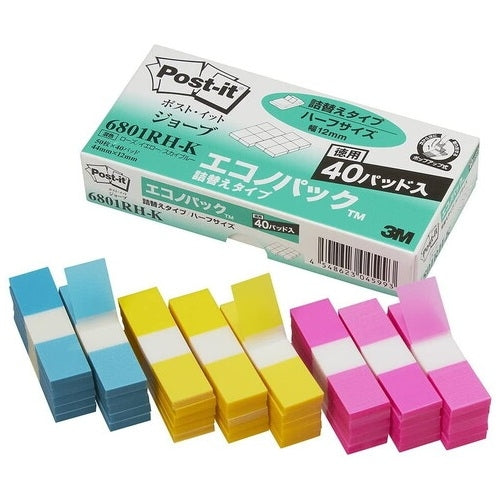 3M Japan Post-it 6801RH-K isi semula bendera separuh