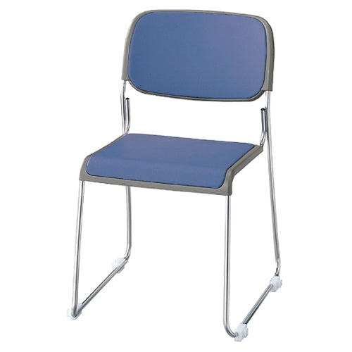 PLUS（プラス）オフィス家具 会議イス FRK-S2 ダークブルー　4547345053262
