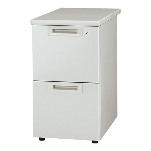 PLUS（プラス）オフィス家具 脇机2段 RJ-047D-A2 ホワイト 引出D　