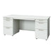 PLUS（プラス）オフィス家具 両袖机 RJ-167D-33 WH ホワイト　