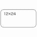 Smart Value Etiqueta blanca lisa Adhesivo fuerte 12 x 24 (360 piezas) B554J