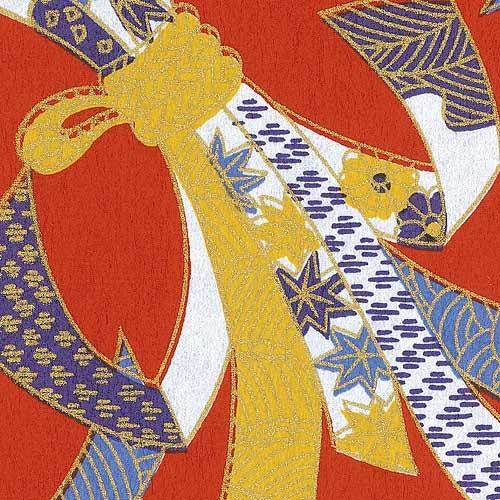 Smart Value Washi Chiyogami 10 pezzi di modello rosso B400J-2R