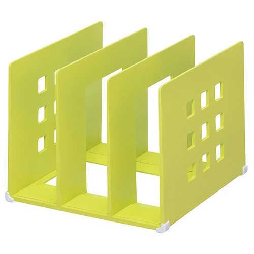 LIHITLAB Partition Rack L A-7321-6 Jaune Vert