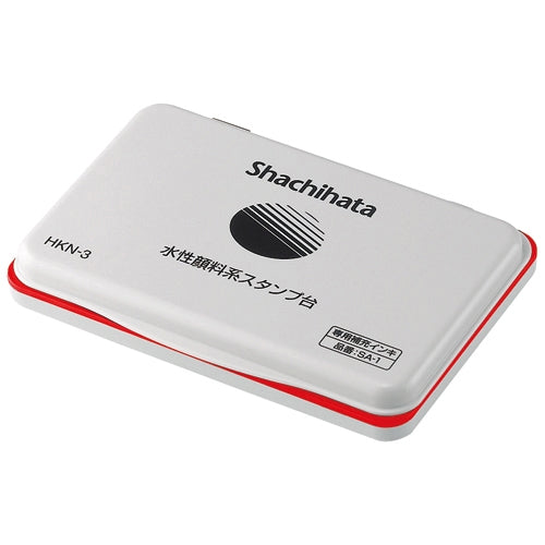 シヤチハタ 水性顔料系スタンプ台HKN-3-R赤 4974052060229