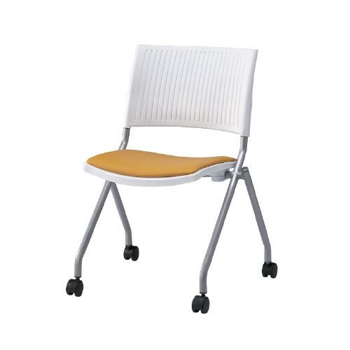 PLUS（プラス）オフィス家具 会議イス FJC-K6L OR オレンジ 肘無　4547345052968