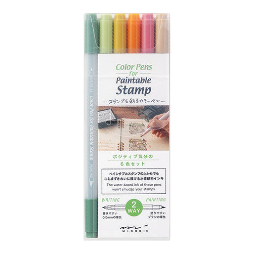 OS Color Pen Stamp 6 Positive Midori 38083006 4902805380836 (3 sets)