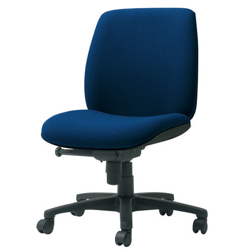PLUS（プラス）オフィス家具 事務イスU KC-UC60SLJ-N ローバック肘無 BL　4550537291380