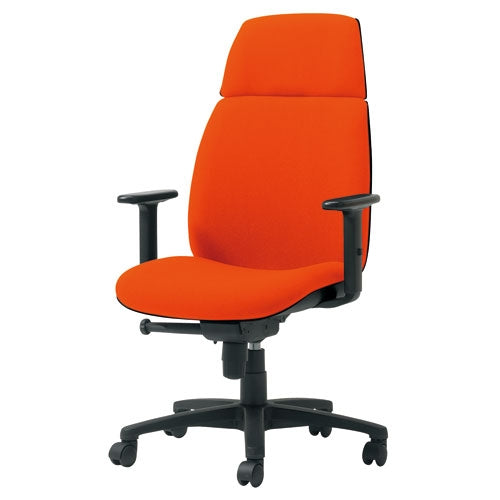 PLUS（プラス）オフィス家具 事務イスU KD-UC63SLJ-N ハイバック肘付 OR　4942646011476