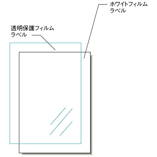 エーワン 屋外用サインラベルA4 31045 光沢白5セット 4906186310451