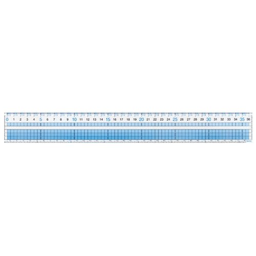 レイメイ藤井 見やすい方眼定規 36cm AJH408 4902562339733