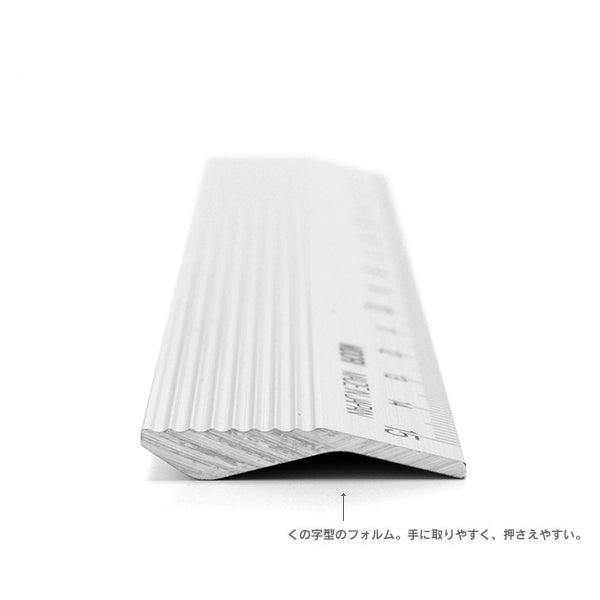 Midori aluminium lineal 15 cm Sølv Design Fyld 4902805422550