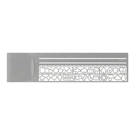 Midori Clip Ruler Argento A 42289006 4902805422895 (10 set)