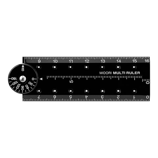 Righello multiplo Midori <16CM> Nero A 42296006 4902805422963