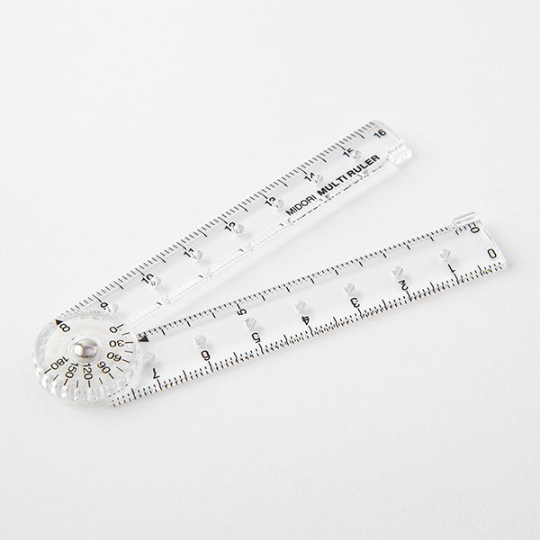 ミドリ マルチ定規＜１６ＣＭ＞透明Ａ 42297006　4902805422970