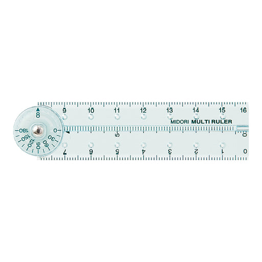 ミドリ マルチ定規＜１６ＣＭ＞青Ａ 42299006　4902805422994